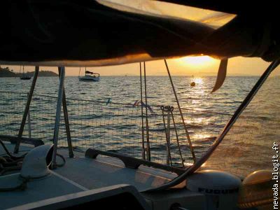 Coucher de soleil sur Porquerolles